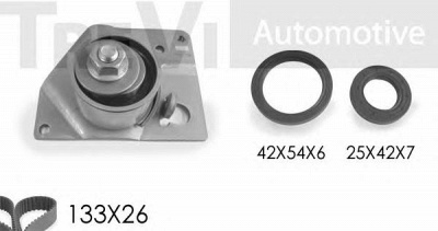 TREVI AUTOMOTIVE kd1274s -  Комплект ремня ГРМ